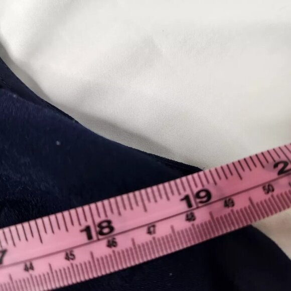 J. Crew Women's Size 12 Layered Sleeveless Blouse Navy - Picture 2 of 6